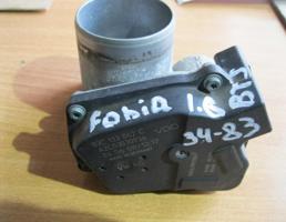 Заслонка дроссельная электрическая для Skoda Fabia 2007-2015  запчасти бу